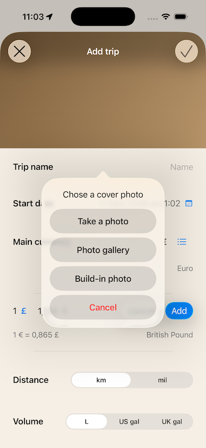 Add Trip Photo