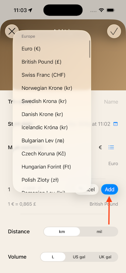 Currencies List