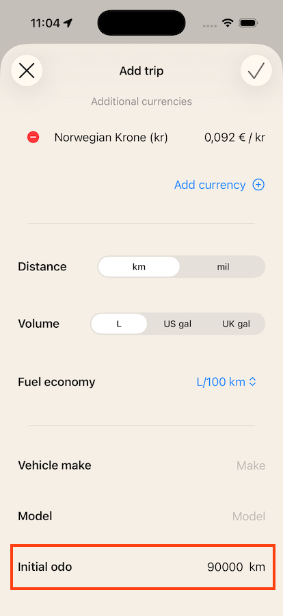 Trip Odometer